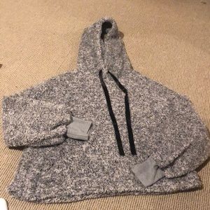 NWT Shein fuzzy hoodie size L